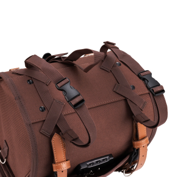 Tasche/Koffer für Gepäckträger - "Classic" - 10 Liter - tobacco-braun